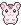 Cute pink hamster