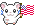 Kathleens' Hamster - Bijou with the American flag (f)
