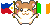 Kathleens' Hamster - Sparkle with the Philippines and Ireland flags (f)